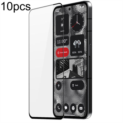 10pcs DUX DUCIS 0.33mm 9H Medium Alumina Tempered Glass Film, For Nothing Phone 4a / 4a Pro, For Nothing Phone 3a Lite, For Nothing CMF Phone 2 Pro, For Nothing Phone 3a / 3a Pro, For Nothing CMF Phone 1, For Nothing Phone 2a, For Nothing Phone 2