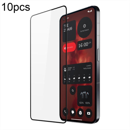10pcs DUX DUCIS 0.33mm 9H Medium Alumina Tempered Glass Film, For Nothing Phone 4a / 4a Pro, For Nothing Phone 3a Lite, For Nothing CMF Phone 2 Pro, For Nothing Phone 3a / 3a Pro, For Nothing CMF Phone 1, For Nothing Phone 2a, For Nothing Phone 2