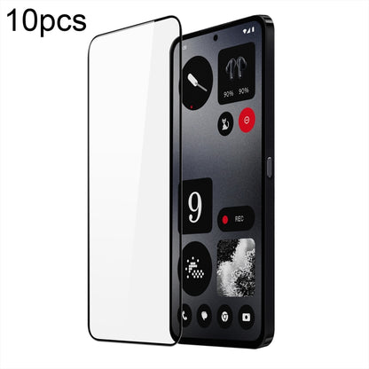 10pcs DUX DUCIS 0.33mm 9H Medium Alumina Tempered Glass Film, For Nothing Phone 4a / 4a Pro, For Nothing Phone 3a Lite, For Nothing CMF Phone 2 Pro, For Nothing Phone 3a / 3a Pro, For Nothing CMF Phone 1, For Nothing Phone 2a, For Nothing Phone 2