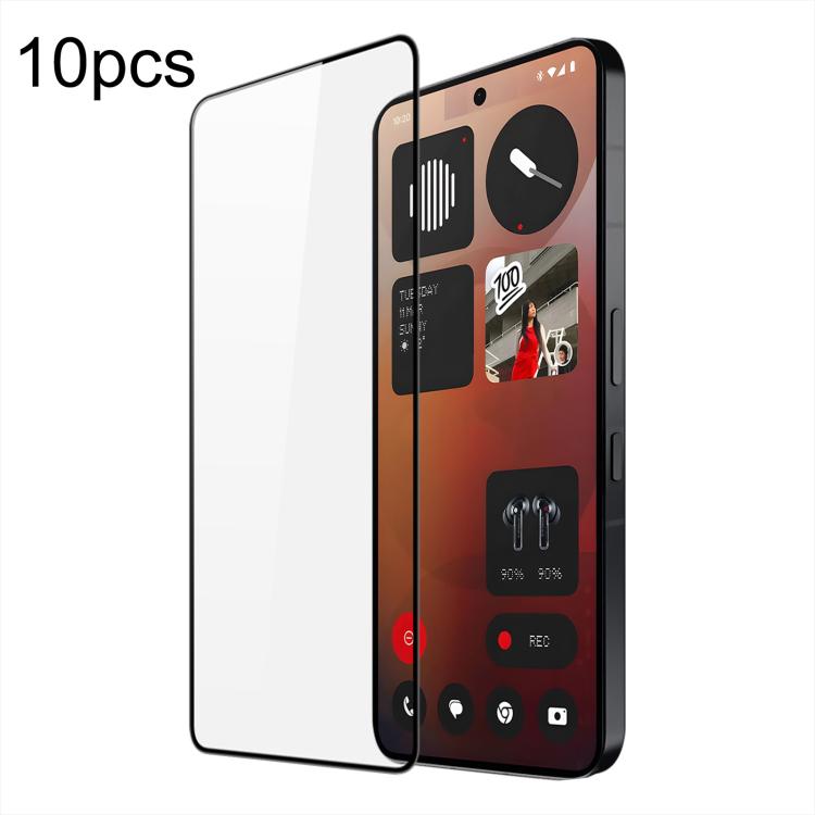 10pcs DUX DUCIS 0.33mm 9H Medium Alumina Tempered Glass Film, For Nothing Phone 4a / 4a Pro, For Nothing Phone 3a Lite, For Nothing CMF Phone 2 Pro, For Nothing Phone 3a / 3a Pro, For Nothing CMF Phone 1, For Nothing Phone 2a, For Nothing Phone 2