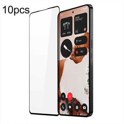10pcs DUX DUCIS 0.33mm 9H Medium Alumina Tempered Glass Film, For Nothing Phone 4a / 4a Pro, For Nothing Phone 3a Lite, For Nothing CMF Phone 2 Pro, For Nothing Phone 3a / 3a Pro, For Nothing CMF Phone 1, For Nothing Phone 2a, For Nothing Phone 2