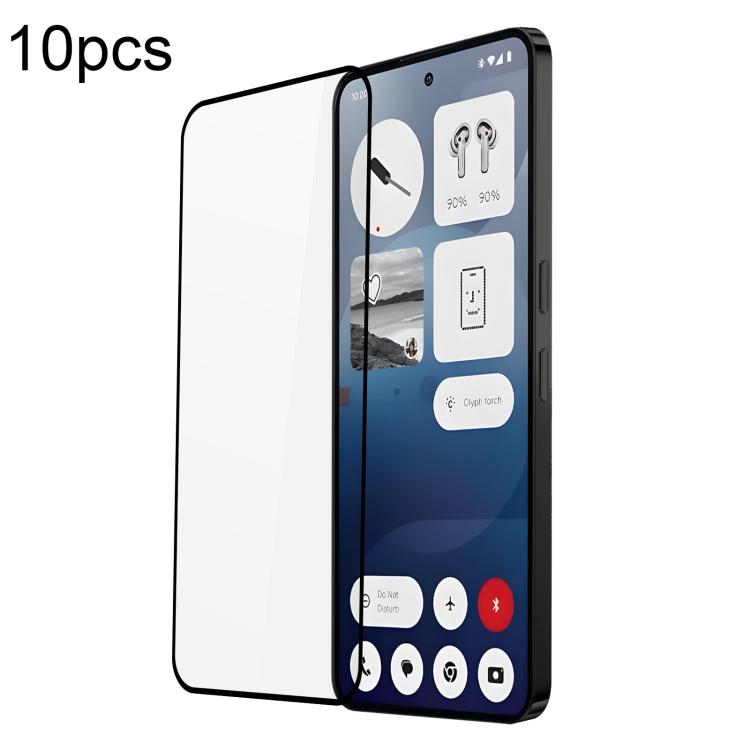 10pcs DUX DUCIS 0.33mm 9H Medium Alumina Tempered Glass Film, For Nothing Phone 4a / 4a Pro, For Nothing Phone 3a Lite, For Nothing CMF Phone 2 Pro, For Nothing Phone 3a / 3a Pro, For Nothing CMF Phone 1, For Nothing Phone 2a, For Nothing Phone 2