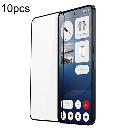 10pcs DUX DUCIS 0.33mm 9H Medium Alumina Tempered Glass Film, For Nothing Phone 4a / 4a Pro, For Nothing Phone 3a Lite, For Nothing CMF Phone 2 Pro, For Nothing Phone 3a / 3a Pro, For Nothing CMF Phone 1, For Nothing Phone 2a, For Nothing Phone 2