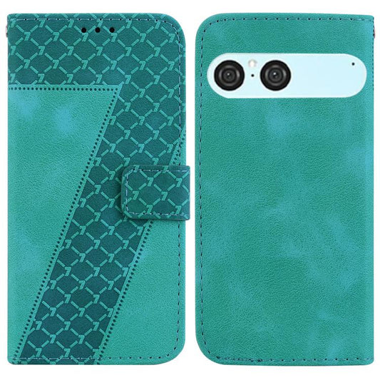 Seven-shaped Embossed Leather Phone Case, For Sony Xperia 10 VII, For Sony Xperia 1 VII, For Sony Xperia 10 VI, For Sony Xperia 1 VI, For Sony Xperia 5 VI, For Sony Xperia 5 V, For Sony Xperia 1 V, For Sony Xperia 10 V, For Sony Xperia 1 IV