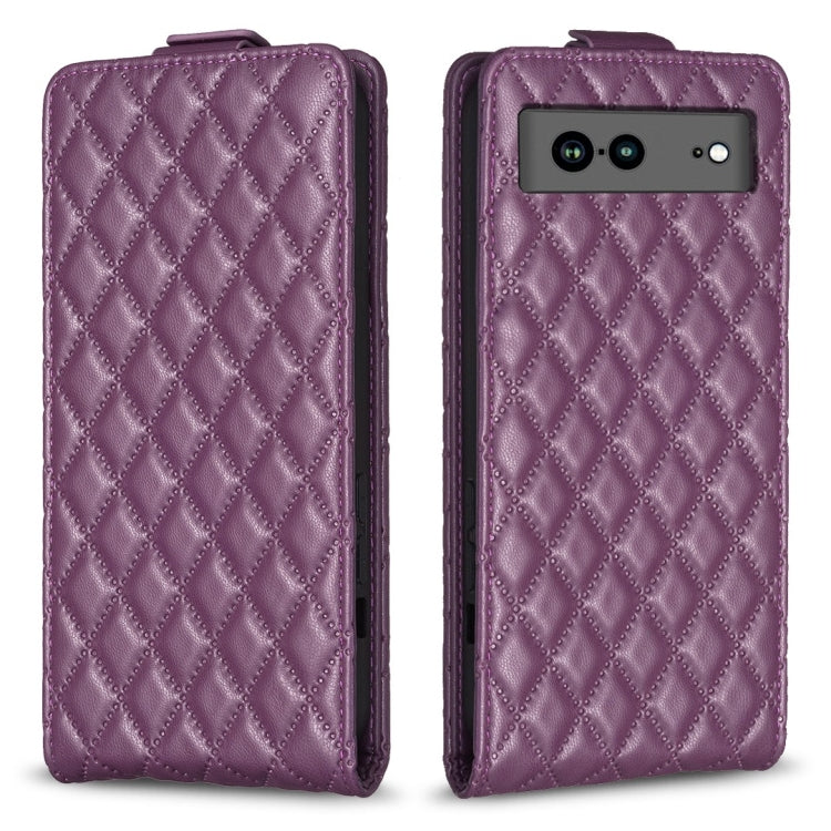 Diamond Lattice Vertical Flip Leather Phone Case, For Google Pixel 8 Pro, For Google Pixel 8, For Google Pixel 7a, For Google Pixel 7 Pro, For Google Pixel 7