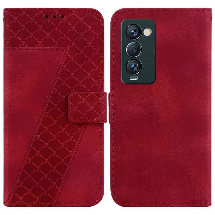 Seven-shaped Embossed Leather Phone Case, For Tecno Camon 19, For Tecno Camon 19 Neo, For Tecno Pova 3/LE7, For Tecno Camon 18i, For Tecno Spark Go 2022/Spark 8C, For Tecno Spark 8 Pro, For Tecno Pova Neo/LE6, For Tecno Pop 5 LTE/BD4                   ...