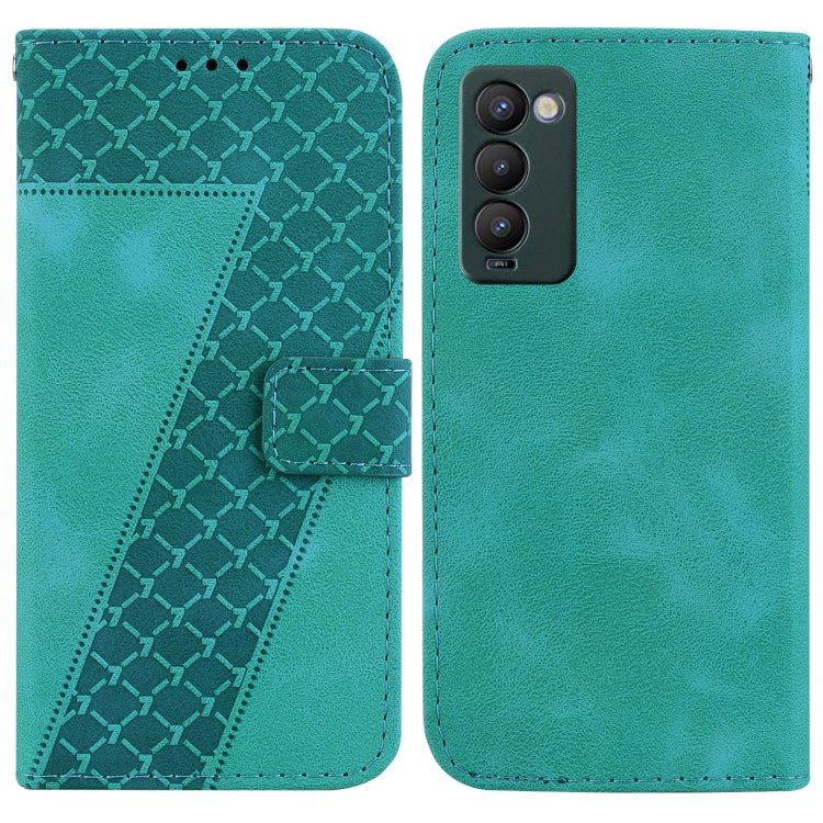 Seven-shaped Embossed Leather Phone Case, For Tecno Camon 19, For Tecno Camon 19 Neo, For Tecno Pova 3/LE7, For Tecno Camon 18i, For Tecno Spark Go 2022/Spark 8C, For Tecno Spark 8 Pro, For Tecno Pova Neo/LE6, For Tecno Pop 5 LTE/BD4                   ...