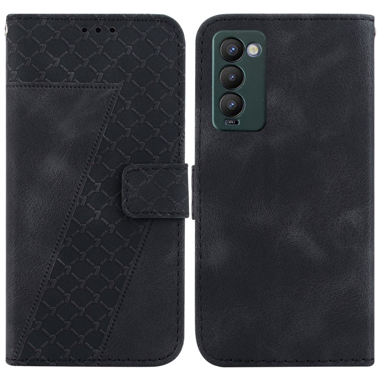 Seven-shaped Embossed Leather Phone Case, For Tecno Camon 19, For Tecno Camon 19 Neo, For Tecno Pova 3/LE7, For Tecno Camon 18i, For Tecno Spark Go 2022/Spark 8C, For Tecno Spark 8 Pro, For Tecno Pova Neo/LE6, For Tecno Pop 5 LTE/BD4                   ...
