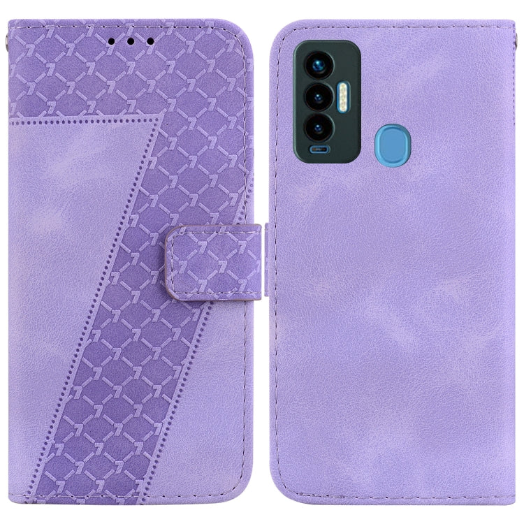 Seven-shaped Embossed Leather Phone Case, For Tecno Camon 19, For Tecno Camon 19 Neo, For Tecno Pova 3/LE7, For Tecno Camon 18i, For Tecno Spark Go 2022/Spark 8C, For Tecno Spark 8 Pro, For Tecno Pova Neo/LE6, For Tecno Pop 5 LTE/BD4                   ...