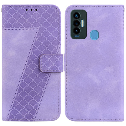 Seven-shaped Embossed Leather Phone Case, For Tecno Camon 19, For Tecno Camon 19 Neo, For Tecno Pova 3/LE7, For Tecno Camon 18i, For Tecno Spark Go 2022/Spark 8C, For Tecno Spark 8 Pro, For Tecno Pova Neo/LE6, For Tecno Pop 5 LTE/BD4                   ...
