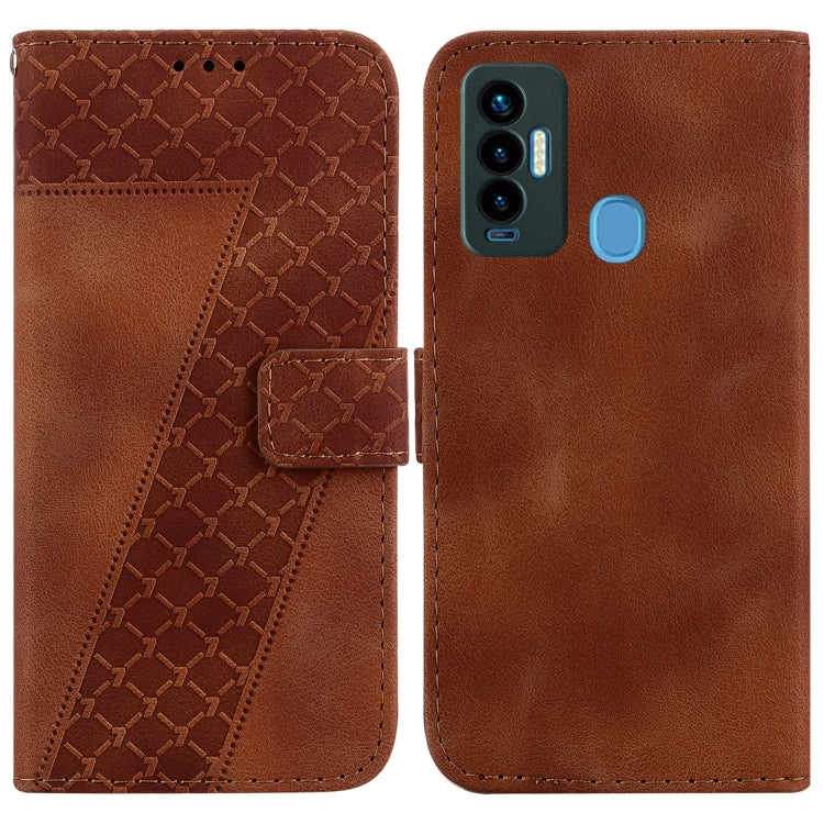 Seven-shaped Embossed Leather Phone Case, For Tecno Camon 19, For Tecno Camon 19 Neo, For Tecno Pova 3/LE7, For Tecno Camon 18i, For Tecno Spark Go 2022/Spark 8C, For Tecno Spark 8 Pro, For Tecno Pova Neo/LE6, For Tecno Pop 5 LTE/BD4                   ...