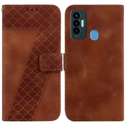 Seven-shaped Embossed Leather Phone Case, For Tecno Camon 19, For Tecno Camon 19 Neo, For Tecno Pova 3/LE7, For Tecno Camon 18i, For Tecno Spark Go 2022/Spark 8C, For Tecno Spark 8 Pro, For Tecno Pova Neo/LE6, For Tecno Pop 5 LTE/BD4                   ...