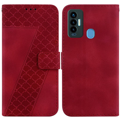 Seven-shaped Embossed Leather Phone Case, For Tecno Camon 19, For Tecno Camon 19 Neo, For Tecno Pova 3/LE7, For Tecno Camon 18i, For Tecno Spark Go 2022/Spark 8C, For Tecno Spark 8 Pro, For Tecno Pova Neo/LE6, For Tecno Pop 5 LTE/BD4                   ...