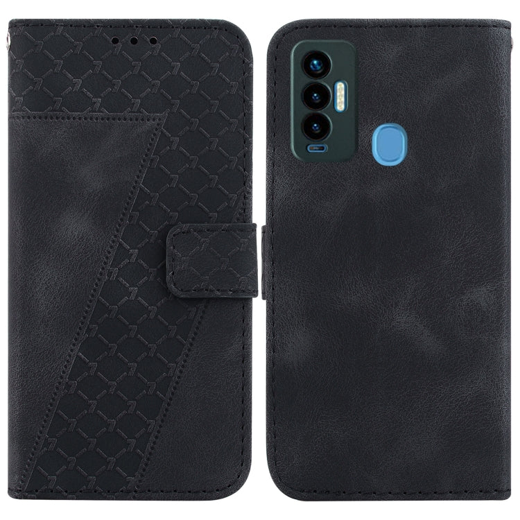 Seven-shaped Embossed Leather Phone Case, For Tecno Camon 19, For Tecno Camon 19 Neo, For Tecno Pova 3/LE7, For Tecno Camon 18i, For Tecno Spark Go 2022/Spark 8C, For Tecno Spark 8 Pro, For Tecno Pova Neo/LE6, For Tecno Pop 5 LTE/BD4                   ...