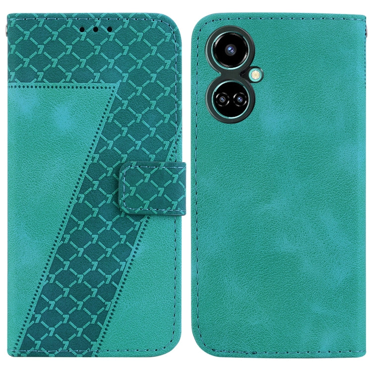Seven-shaped Embossed Leather Phone Case, For Tecno Camon 19, For Tecno Camon 19 Neo, For Tecno Pova 3/LE7, For Tecno Camon 18i, For Tecno Spark Go 2022/Spark 8C, For Tecno Spark 8 Pro, For Tecno Pova Neo/LE6, For Tecno Pop 5 LTE/BD4                   ...