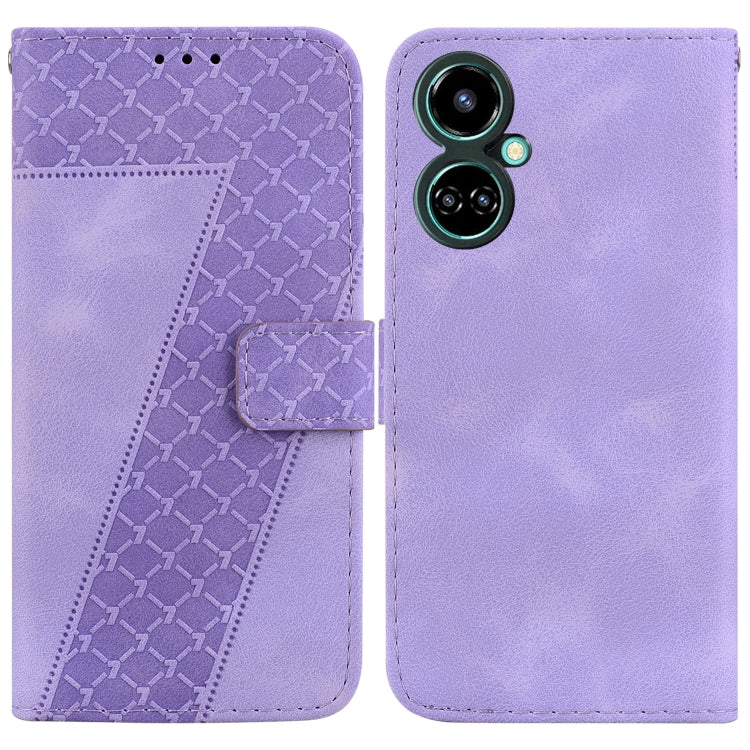 Seven-shaped Embossed Leather Phone Case, For Tecno Camon 19, For Tecno Camon 19 Neo, For Tecno Pova 3/LE7, For Tecno Camon 18i, For Tecno Spark Go 2022/Spark 8C, For Tecno Spark 8 Pro, For Tecno Pova Neo/LE6, For Tecno Pop 5 LTE/BD4                   ...