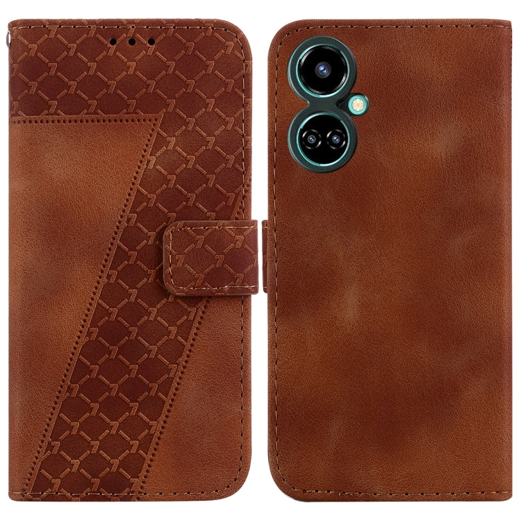 Seven-shaped Embossed Leather Phone Case, For Tecno Camon 19, For Tecno Camon 19 Neo, For Tecno Pova 3/LE7, For Tecno Camon 18i, For Tecno Spark Go 2022/Spark 8C, For Tecno Spark 8 Pro, For Tecno Pova Neo/LE6, For Tecno Pop 5 LTE/BD4                   ...