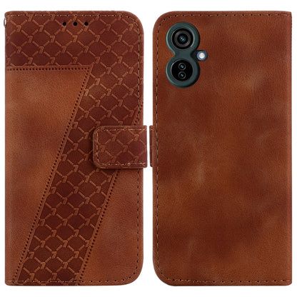 Seven-shaped Embossed Leather Phone Case, For Tecno Camon 19, For Tecno Camon 19 Neo, For Tecno Pova 3/LE7, For Tecno Camon 18i, For Tecno Spark Go 2022/Spark 8C, For Tecno Spark 8 Pro, For Tecno Pova Neo/LE6, For Tecno Pop 5 LTE/BD4                   ...
