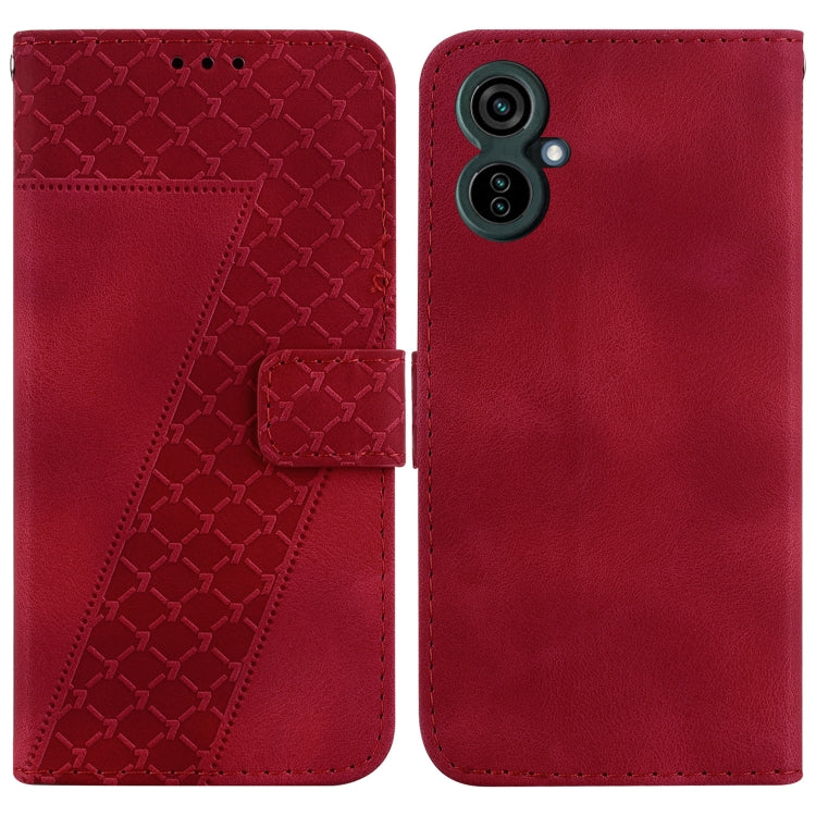 Seven-shaped Embossed Leather Phone Case, For Tecno Camon 19, For Tecno Camon 19 Neo, For Tecno Pova 3/LE7, For Tecno Camon 18i, For Tecno Spark Go 2022/Spark 8C, For Tecno Spark 8 Pro, For Tecno Pova Neo/LE6, For Tecno Pop 5 LTE/BD4                   ...