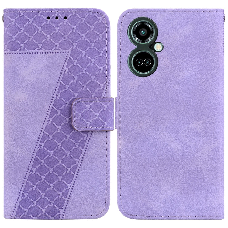 Seven-shaped Embossed Leather Phone Case, For Tecno Pova 5 Pro, For Tecno Pova Neo 3, For Tecno Pova 5, For Tecno Camon 20 Premier 5G, For Tecno Camon 20 Pro 5G, For Tecno Camon 20 Pro 4G/Camon 20, For Tecno Spark 10 5G, For Tecno Spark 10 4G/Spark 10C...