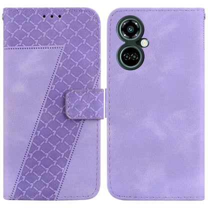 Seven-shaped Embossed Leather Phone Case, For Tecno Pova 5 Pro, For Tecno Pova Neo 3, For Tecno Pova 5, For Tecno Camon 20 Premier 5G, For Tecno Camon 20 Pro 5G, For Tecno Camon 20 Pro 4G/Camon 20, For Tecno Spark 10 5G, For Tecno Spark 10 4G/Spark 10C...