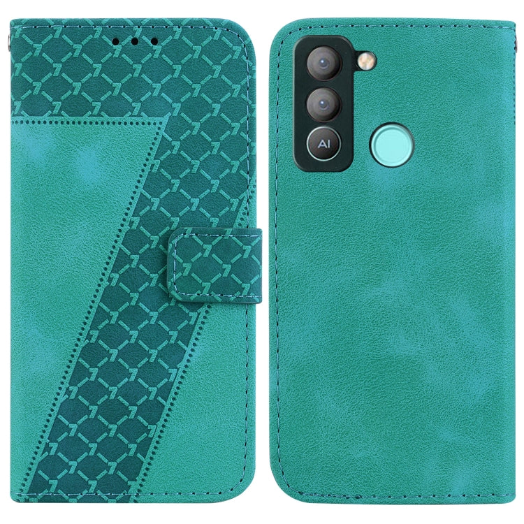 Seven-shaped Embossed Leather Phone Case, For Tecno Camon 19, For Tecno Camon 19 Neo, For Tecno Pova 3/LE7, For Tecno Camon 18i, For Tecno Spark Go 2022/Spark 8C, For Tecno Spark 8 Pro, For Tecno Pova Neo/LE6, For Tecno Pop 5 LTE/BD4                   ...