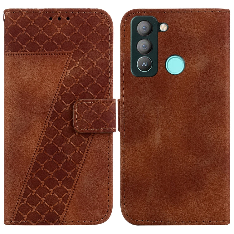 Seven-shaped Embossed Leather Phone Case, For Tecno Camon 19, For Tecno Camon 19 Neo, For Tecno Pova 3/LE7, For Tecno Camon 18i, For Tecno Spark Go 2022/Spark 8C, For Tecno Spark 8 Pro, For Tecno Pova Neo/LE6, For Tecno Pop 5 LTE/BD4                   ...