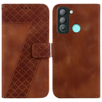 Seven-shaped Embossed Leather Phone Case, For Tecno Camon 19, For Tecno Camon 19 Neo, For Tecno Pova 3/LE7, For Tecno Camon 18i, For Tecno Spark Go 2022/Spark 8C, For Tecno Spark 8 Pro, For Tecno Pova Neo/LE6, For Tecno Pop 5 LTE/BD4                   ...