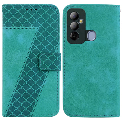 Seven-shaped Embossed Leather Phone Case, For Tecno Pova 5 Pro, For Tecno Pova Neo 3, For Tecno Pova 5, For Tecno Camon 20 Premier 5G, For Tecno Camon 20 Pro 5G, For Tecno Camon 20 Pro 4G/Camon 20, For Tecno Spark 10 5G, For Tecno Spark 10 4G/Spark 10C...