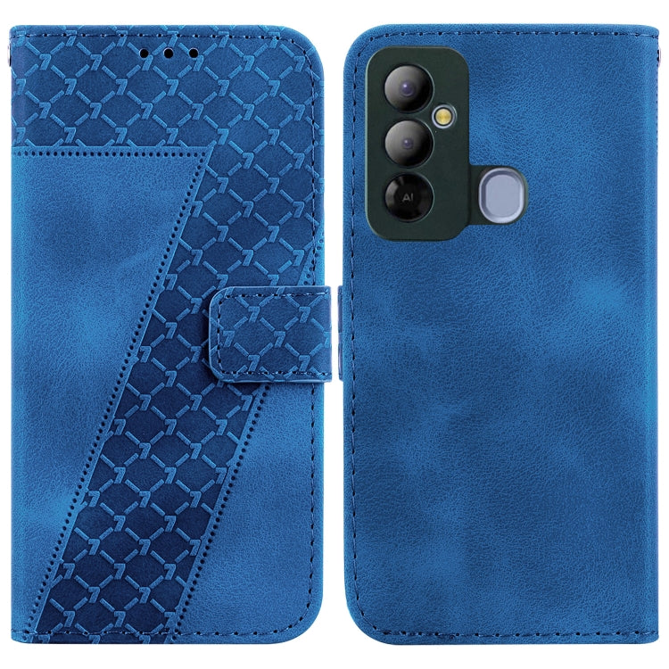 Seven-shaped Embossed Leather Phone Case, For Tecno Pova 5 Pro, For Tecno Pova Neo 3, For Tecno Pova 5, For Tecno Camon 20 Premier 5G, For Tecno Camon 20 Pro 5G, For Tecno Camon 20 Pro 4G/Camon 20, For Tecno Spark 10 5G, For Tecno Spark 10 4G/Spark 10C...