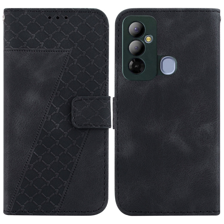 Seven-shaped Embossed Leather Phone Case, For Tecno Pova 5 Pro, For Tecno Pova Neo 3, For Tecno Pova 5, For Tecno Camon 20 Premier 5G, For Tecno Camon 20 Pro 5G, For Tecno Camon 20 Pro 4G/Camon 20, For Tecno Spark 10 5G, For Tecno Spark 10 4G/Spark 10C...