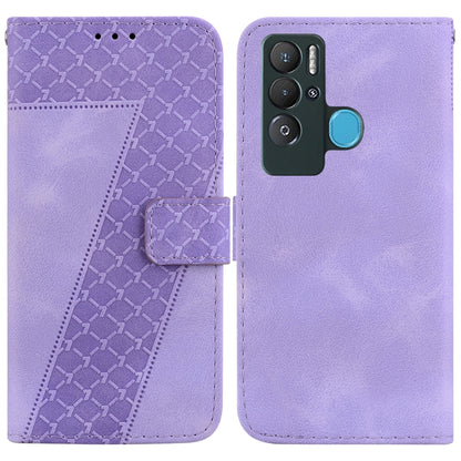 Seven-shaped Embossed Leather Phone Case, For Tecno Camon 19, For Tecno Camon 19 Neo, For Tecno Pova 3/LE7, For Tecno Camon 18i, For Tecno Spark Go 2022/Spark 8C, For Tecno Spark 8 Pro, For Tecno Pova Neo/LE6, For Tecno Pop 5 LTE/BD4                   ...