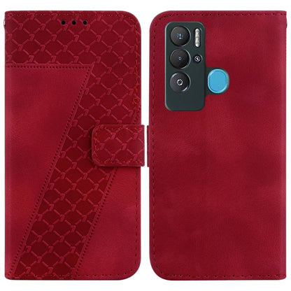 Seven-shaped Embossed Leather Phone Case, For Tecno Camon 19, For Tecno Camon 19 Neo, For Tecno Pova 3/LE7, For Tecno Camon 18i, For Tecno Spark Go 2022/Spark 8C, For Tecno Spark 8 Pro, For Tecno Pova Neo/LE6, For Tecno Pop 5 LTE/BD4                   ...
