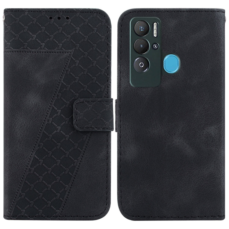 Seven-shaped Embossed Leather Phone Case, For Tecno Camon 19, For Tecno Camon 19 Neo, For Tecno Pova 3/LE7, For Tecno Camon 18i, For Tecno Spark Go 2022/Spark 8C, For Tecno Spark 8 Pro, For Tecno Pova Neo/LE6, For Tecno Pop 5 LTE/BD4                   ...