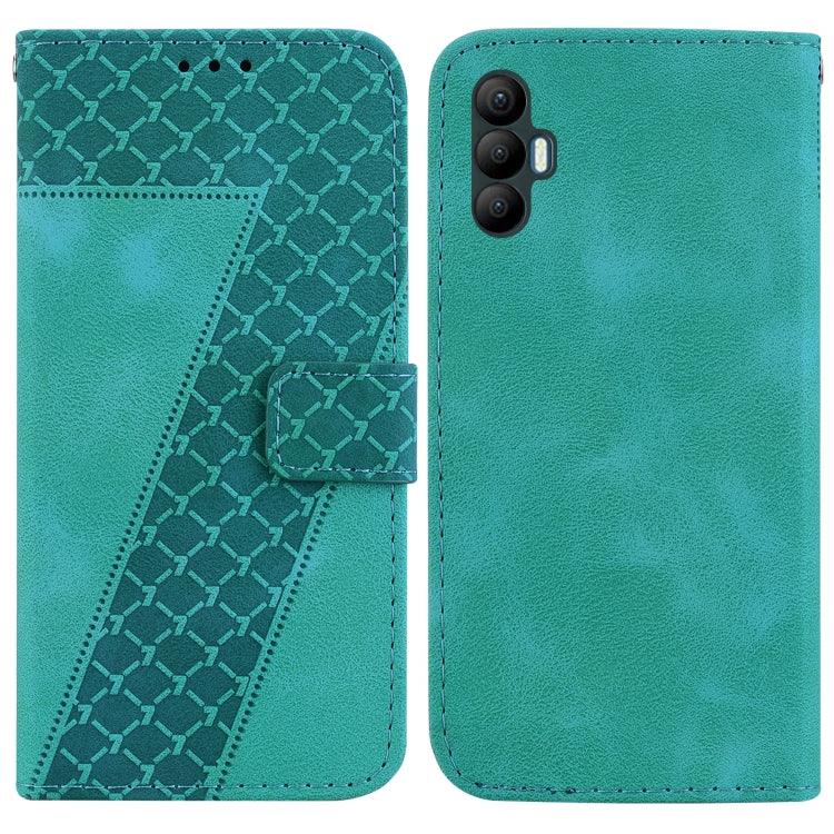 Seven-shaped Embossed Leather Phone Case, For Tecno Camon 19, For Tecno Camon 19 Neo, For Tecno Pova 3/LE7, For Tecno Camon 18i, For Tecno Spark Go 2022/Spark 8C, For Tecno Spark 8 Pro, For Tecno Pova Neo/LE6, For Tecno Pop 5 LTE/BD4                   ...
