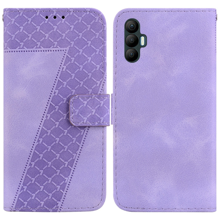 Seven-shaped Embossed Leather Phone Case, For Tecno Camon 19, For Tecno Camon 19 Neo, For Tecno Pova 3/LE7, For Tecno Camon 18i, For Tecno Spark Go 2022/Spark 8C, For Tecno Spark 8 Pro, For Tecno Pova Neo/LE6, For Tecno Pop 5 LTE/BD4                   ...