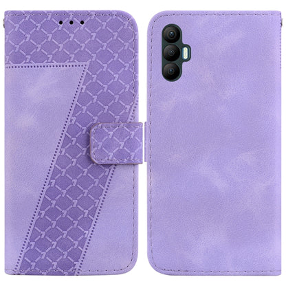Seven-shaped Embossed Leather Phone Case, For Tecno Camon 19, For Tecno Camon 19 Neo, For Tecno Pova 3/LE7, For Tecno Camon 18i, For Tecno Spark Go 2022/Spark 8C, For Tecno Spark 8 Pro, For Tecno Pova Neo/LE6, For Tecno Pop 5 LTE/BD4                   ...