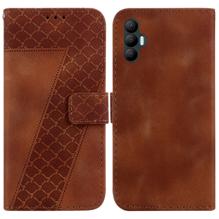 Seven-shaped Embossed Leather Phone Case, For Tecno Camon 19, For Tecno Camon 19 Neo, For Tecno Pova 3/LE7, For Tecno Camon 18i, For Tecno Spark Go 2022/Spark 8C, For Tecno Spark 8 Pro, For Tecno Pova Neo/LE6, For Tecno Pop 5 LTE/BD4                   ...