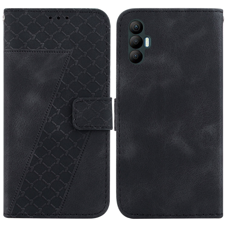 Seven-shaped Embossed Leather Phone Case, For Tecno Camon 19, For Tecno Camon 19 Neo, For Tecno Pova 3/LE7, For Tecno Camon 18i, For Tecno Spark Go 2022/Spark 8C, For Tecno Spark 8 Pro, For Tecno Pova Neo/LE6, For Tecno Pop 5 LTE/BD4                   ...