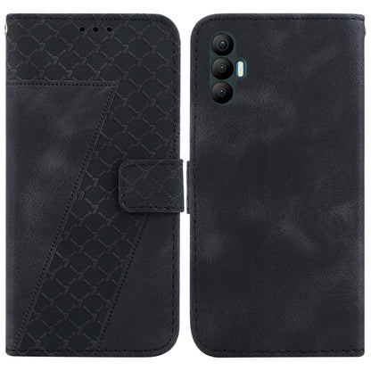 Seven-shaped Embossed Leather Phone Case, For Tecno Camon 19, For Tecno Camon 19 Neo, For Tecno Pova 3/LE7, For Tecno Camon 18i, For Tecno Spark Go 2022/Spark 8C, For Tecno Spark 8 Pro, For Tecno Pova Neo/LE6, For Tecno Pop 5 LTE/BD4                   ...