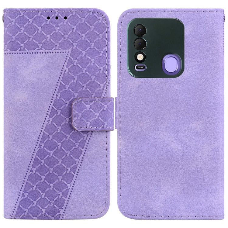 Seven-shaped Embossed Leather Phone Case, For Tecno Camon 19, For Tecno Camon 19 Neo, For Tecno Pova 3/LE7, For Tecno Camon 18i, For Tecno Spark Go 2022/Spark 8C, For Tecno Spark 8 Pro, For Tecno Pova Neo/LE6, For Tecno Pop 5 LTE/BD4                   ...