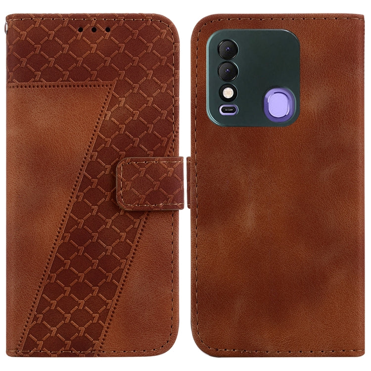 Seven-shaped Embossed Leather Phone Case, For Tecno Camon 19, For Tecno Camon 19 Neo, For Tecno Pova 3/LE7, For Tecno Camon 18i, For Tecno Spark Go 2022/Spark 8C, For Tecno Spark 8 Pro, For Tecno Pova Neo/LE6, For Tecno Pop 5 LTE/BD4                   ...