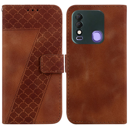 Seven-shaped Embossed Leather Phone Case, For Tecno Camon 19, For Tecno Camon 19 Neo, For Tecno Pova 3/LE7, For Tecno Camon 18i, For Tecno Spark Go 2022/Spark 8C, For Tecno Spark 8 Pro, For Tecno Pova Neo/LE6, For Tecno Pop 5 LTE/BD4                   ...