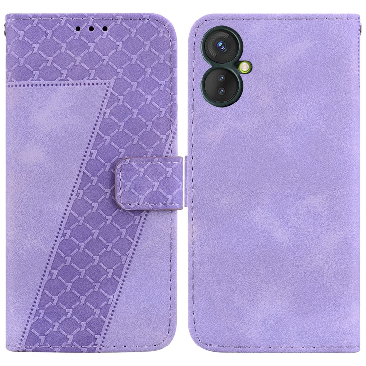Seven-shaped Embossed Leather Phone Case, For Tecno Pova 5 Pro, For Tecno Pova Neo 3, For Tecno Pova 5, For Tecno Camon 20 Premier 5G, For Tecno Camon 20 Pro 5G, For Tecno Camon 20 Pro 4G/Camon 20, For Tecno Spark 10 5G, For Tecno Spark 10 4G/Spark 10C...