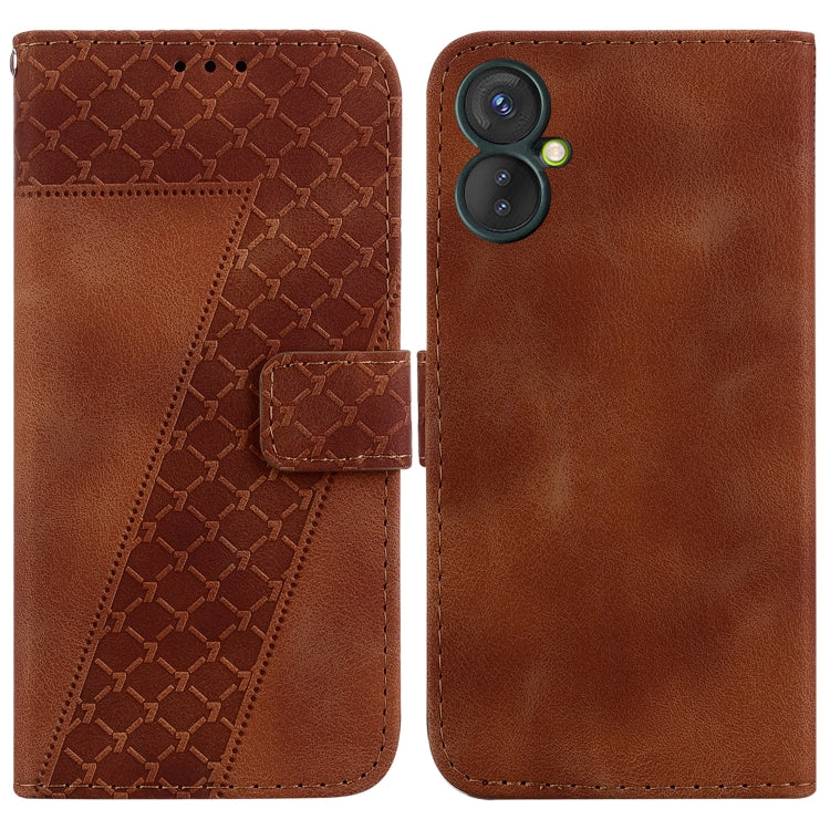 Seven-shaped Embossed Leather Phone Case, For Tecno Pova 5 Pro, For Tecno Pova Neo 3, For Tecno Pova 5, For Tecno Camon 20 Premier 5G, For Tecno Camon 20 Pro 5G, For Tecno Camon 20 Pro 4G/Camon 20, For Tecno Spark 10 5G, For Tecno Spark 10 4G/Spark 10C...