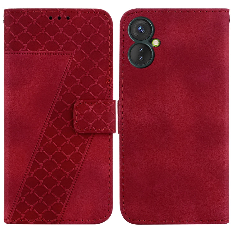 Seven-shaped Embossed Leather Phone Case, For Tecno Pova 5 Pro, For Tecno Pova Neo 3, For Tecno Pova 5, For Tecno Camon 20 Premier 5G, For Tecno Camon 20 Pro 5G, For Tecno Camon 20 Pro 4G/Camon 20, For Tecno Spark 10 5G, For Tecno Spark 10 4G/Spark 10C...