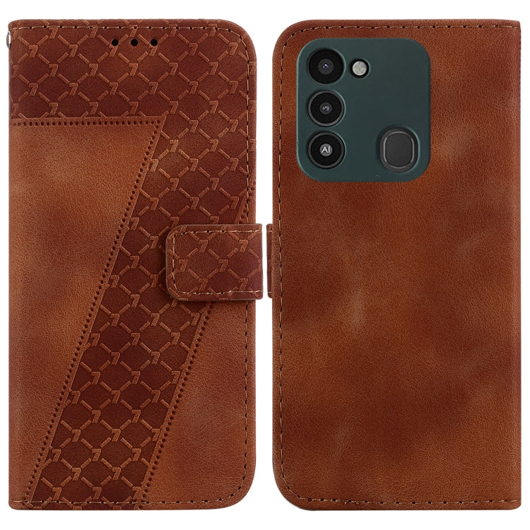 Seven-shaped Embossed Leather Phone Case, For Tecno Camon 19, For Tecno Camon 19 Neo, For Tecno Pova 3/LE7, For Tecno Camon 18i, For Tecno Spark Go 2022/Spark 8C, For Tecno Spark 8 Pro, For Tecno Pova Neo/LE6, For Tecno Pop 5 LTE/BD4                   ...