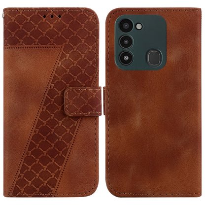 Seven-shaped Embossed Leather Phone Case, For Tecno Camon 19, For Tecno Camon 19 Neo, For Tecno Pova 3/LE7, For Tecno Camon 18i, For Tecno Spark Go 2022/Spark 8C, For Tecno Spark 8 Pro, For Tecno Pova Neo/LE6, For Tecno Pop 5 LTE/BD4                   ...