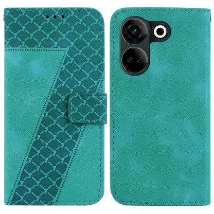 Seven-shaped Embossed Leather Phone Case, For Tecno Pova 5 Pro, For Tecno Pova Neo 3, For Tecno Pova 5, For Tecno Camon 20 Premier 5G, For Tecno Camon 20 Pro 5G, For Tecno Camon 20 Pro 4G/Camon 20, For Tecno Spark 10 5G, For Tecno Spark 10 4G/Spark 10C...