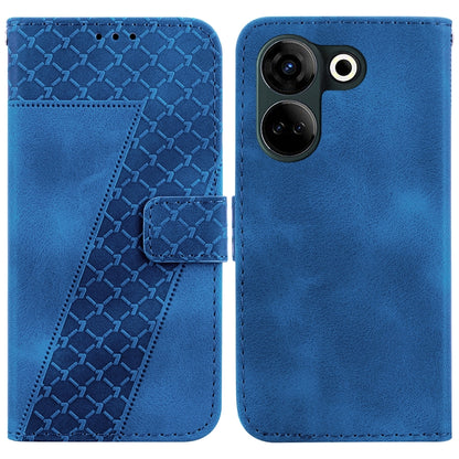 Seven-shaped Embossed Leather Phone Case, For Tecno Pova 5 Pro, For Tecno Pova Neo 3, For Tecno Pova 5, For Tecno Camon 20 Premier 5G, For Tecno Camon 20 Pro 5G, For Tecno Camon 20 Pro 4G/Camon 20, For Tecno Spark 10 5G, For Tecno Spark 10 4G/Spark 10C...